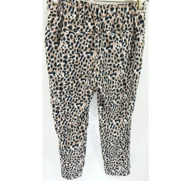 Banana Republic Hayden Pull On Ankle Pants Animal Print - Picture 3 of 4